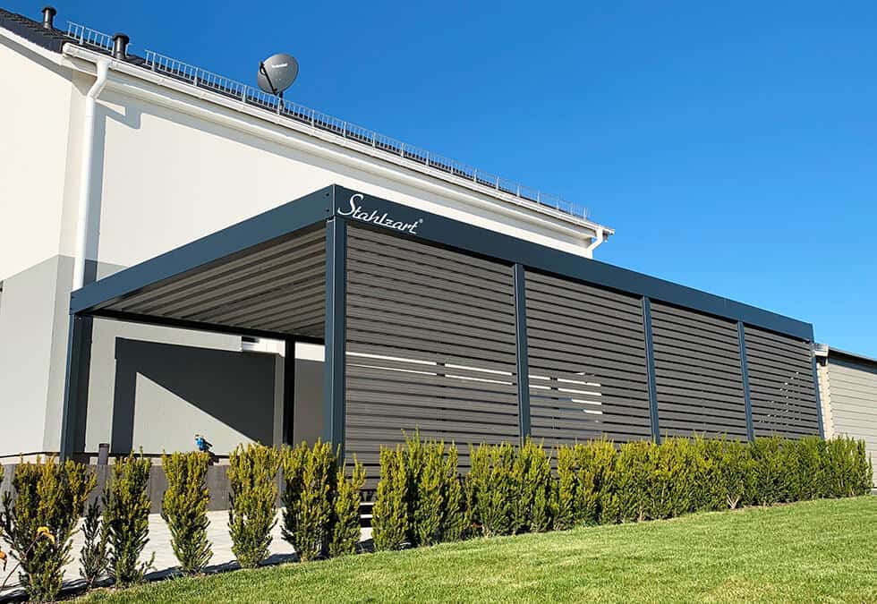 Einzelcarport Anthrazit – Cottbus