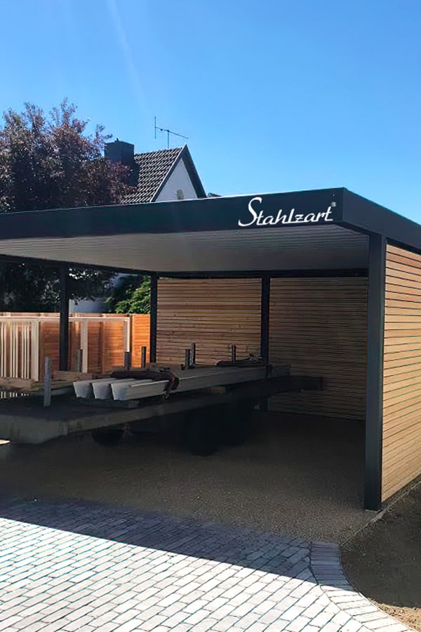 carport-fuer-anhaenger-lkw-wohnmobil-3m-hoch-doppel-holz-stahl-metall-carports-doppelcarport-anthrazit-flachdach-laerche-verkleidung-stahlzart