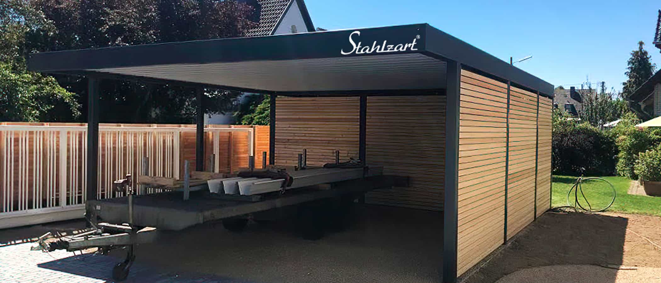 carport-fuer-anhaenger-lkw-wohnmobil-3m-hoch-doppel-holz-stahl-metall-carports-doppelcarport-anthrazit-flachdach-laerche-wand-stahlzart