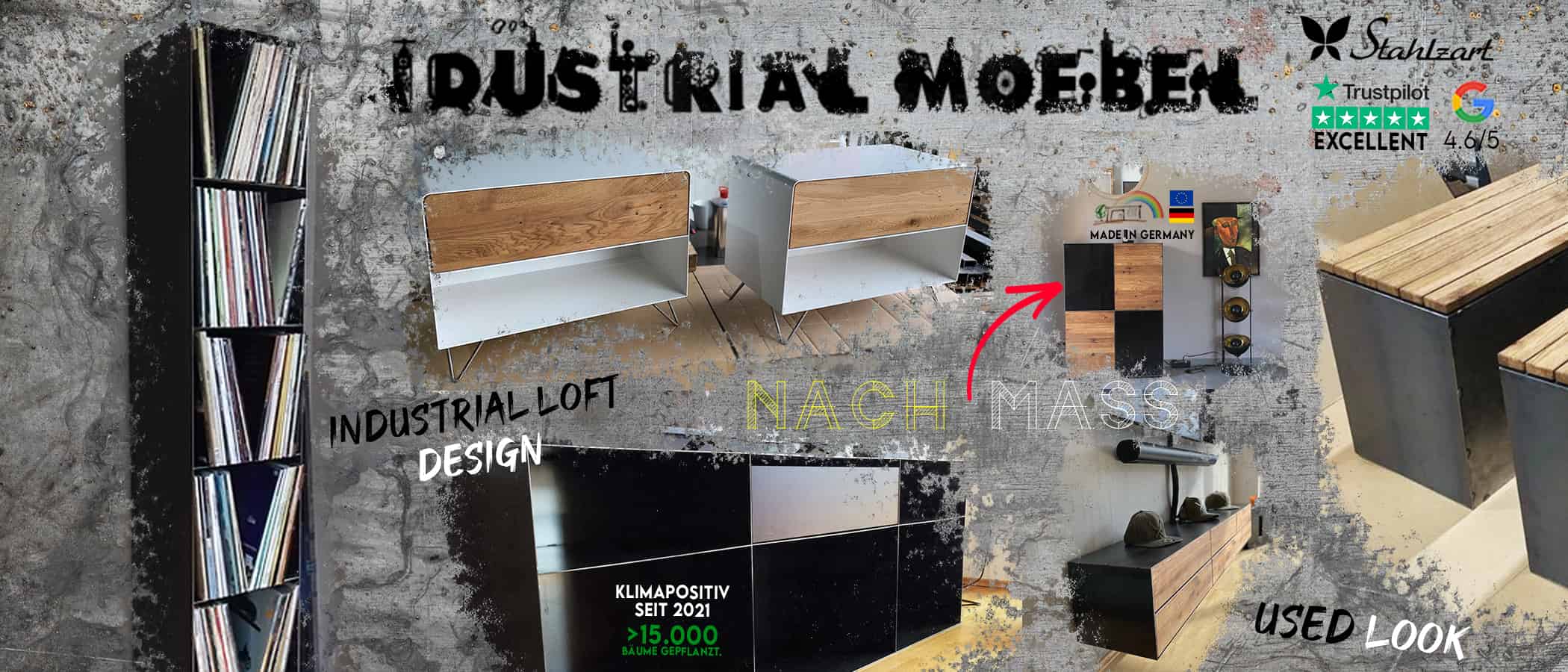 industrial-moebel-industrial-style-stil-used-look-metall-loft-holz-design-moebeln-schwarz-glas-braun-charme-wohnzimmer-esstisch-regal-schlafzimmer-sideboard-couchtisch-stahlzart