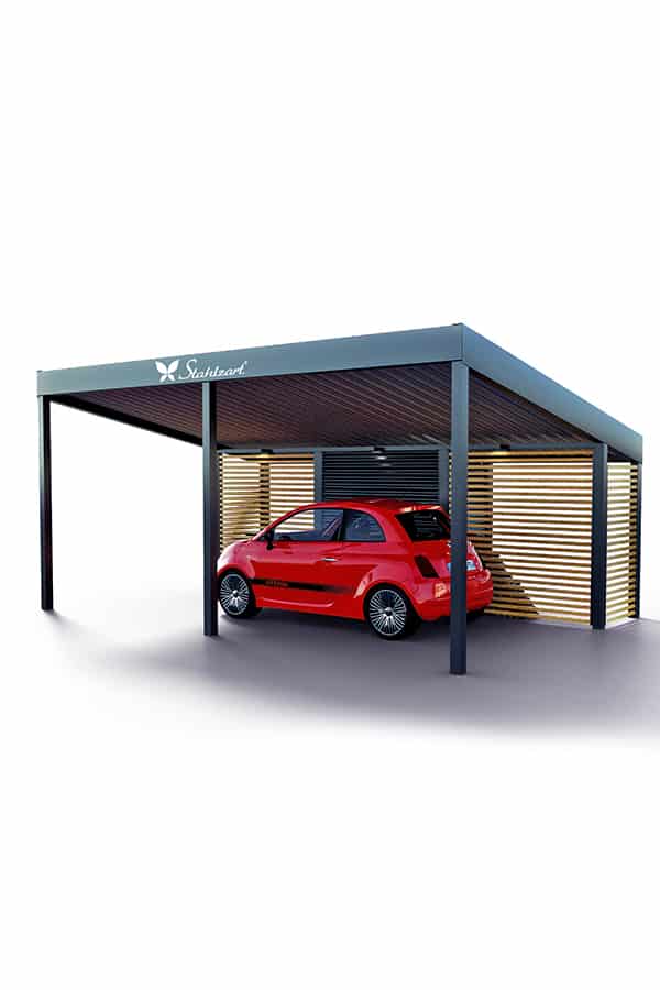 solar-carport-mit-schraegdach-solar-carports-e-fahrzeuge-pv-anlage-solarcarport-strom-solaranalge-carportdach-e-auto-fiat-500e-holz-metall-mit-schuppen-modern-design-stahlzart