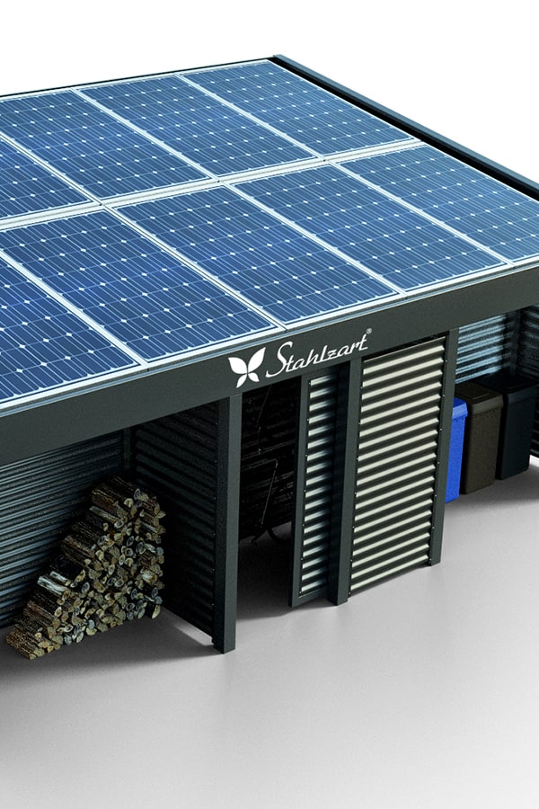 solar-carport-mit-schraegdach-solar-carports-e-fahrzeuge-pv-anlage-solarcarport-strom-solaranalge-e-auto-metall-stahl-mit-schuppen-wellblech-wand-brennholzlager-fahrrad-muelltonnen-stahlzart