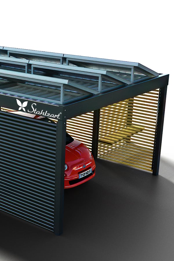 solar-carport-mit-flachdach-carports-pv-anlage-solaranlage-photovoltaik-garagen-garagendach-solarcarport-installation-solarmodulen-solarcarports-flaechen-dach-e-auto-fiat-holz-metall-modern-stahlzart