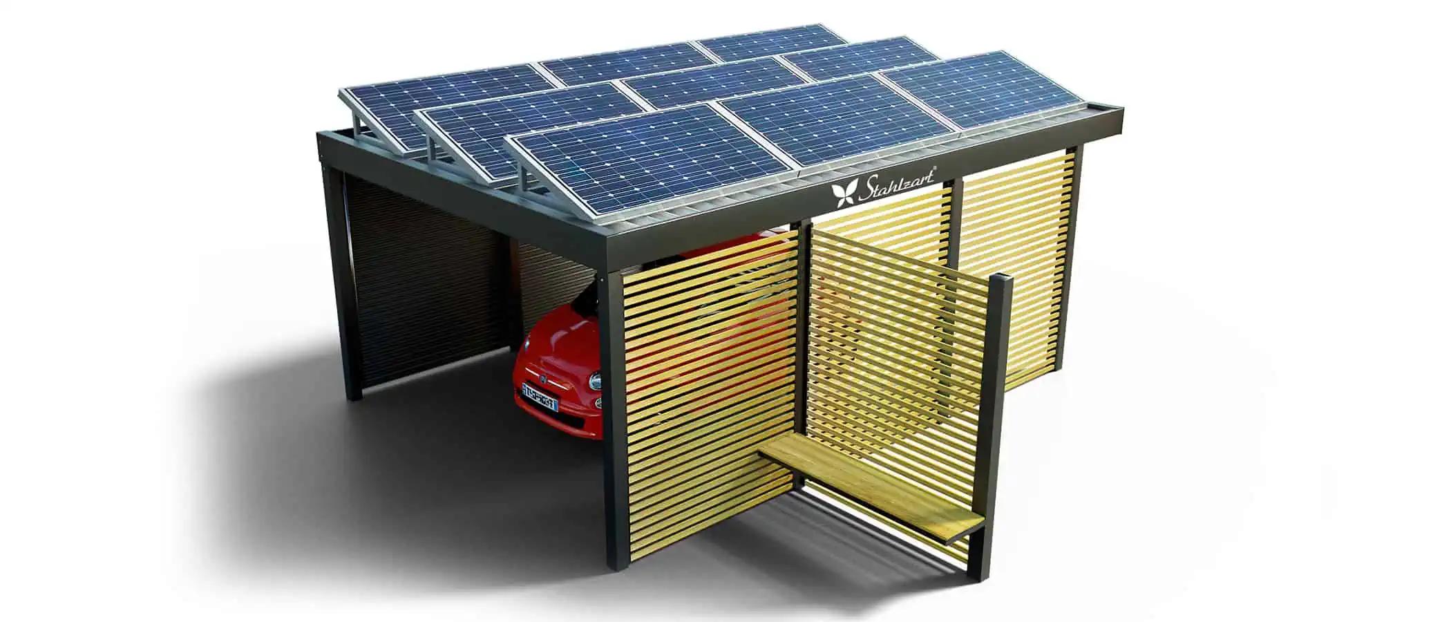 solar-carport-mit-flachdach-carports-pv-anlage-solaranlage-photovoltaik-garagen-garagendach-solarcarport-installation-solarmodulen-solarcarports-flaechen-dach-e-auto-holz-metall-sitzecke-stahlzart