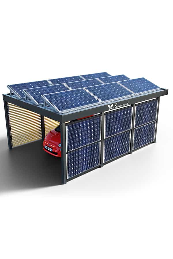 solar-carport-mit-flachdach-carports-pv-anlage-solaranlage-photovoltaik-garagen-garagendach-solarcarport-installation-solarmodulen-solarcarports-flaechen-dach-e-auto-loesung-metall-modern-stahlzart