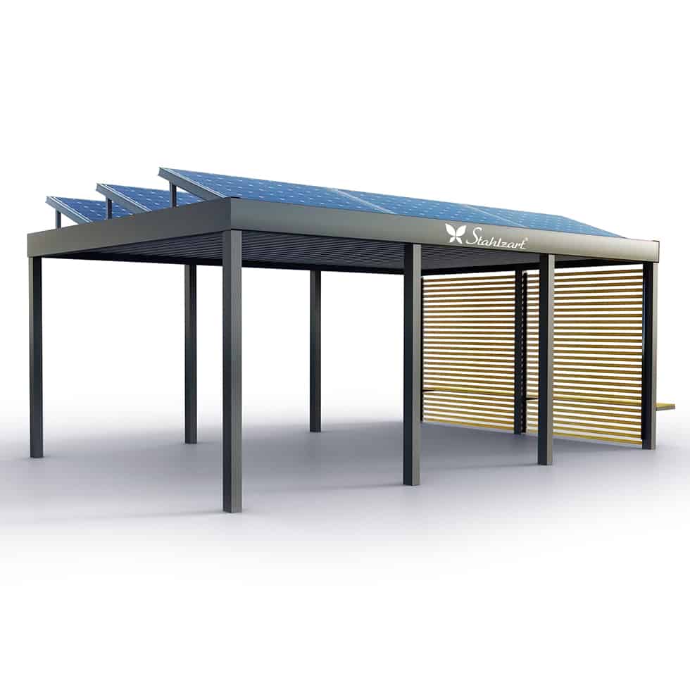 solar-carport-mit-flachdach-carports-pv-anlage-solaranlage-photovoltaik-garagen-garagendach-solarcarport-installation-solarmodulen-solarcarports-flaechen-dach-e-auto-sibirische-laerche-wand-stahlzart