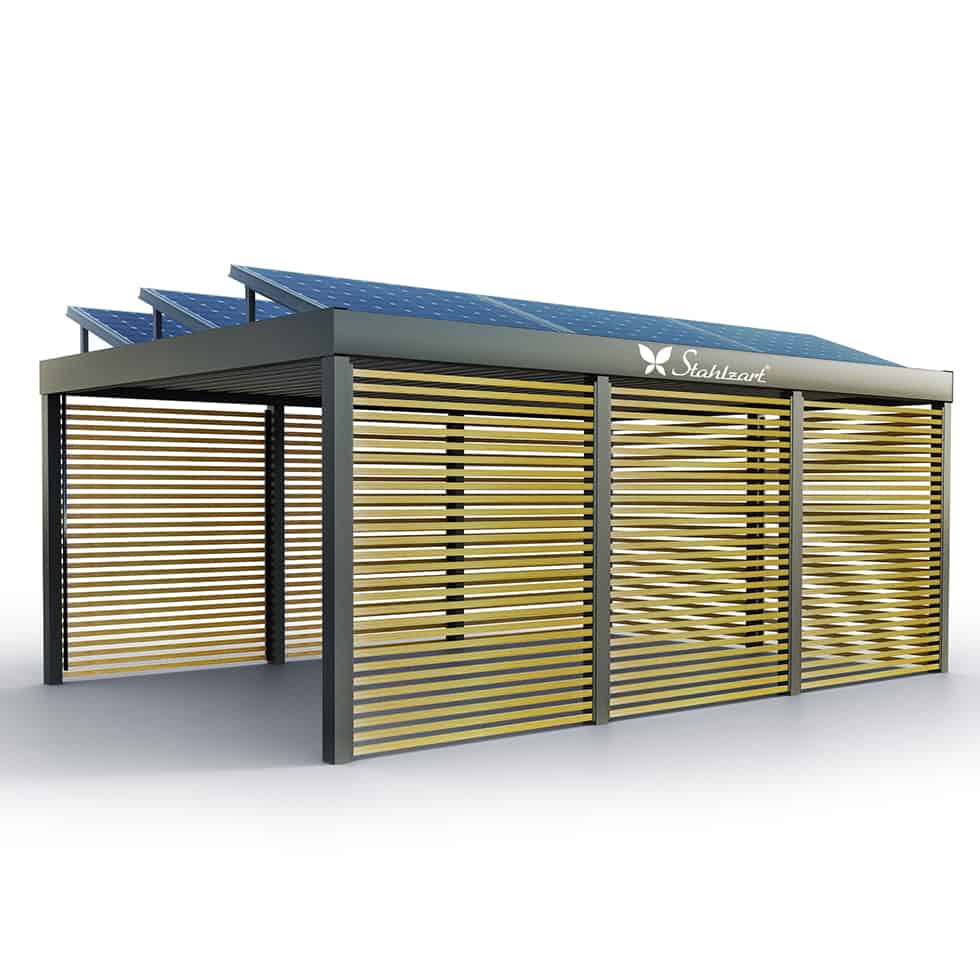 solar-carport-mit-flachdach-carports-pv-anlage-solaranlage-photovoltaik-garagen-garagendach-solarcarport-installation-solarmodulen-solarcarports-flaechen-dach-loesung-holz-laerche-metall-stahlzart