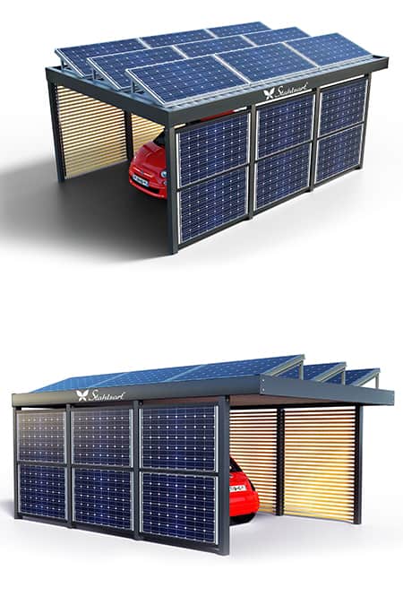 solar-carport-mit-flachdach-metall-bauen-kosten-kaufen-preis-hersteller-holz-stahl-dach-solarcarports-fuer-e-autos-fahrzeuge-modern-design-stahlzart