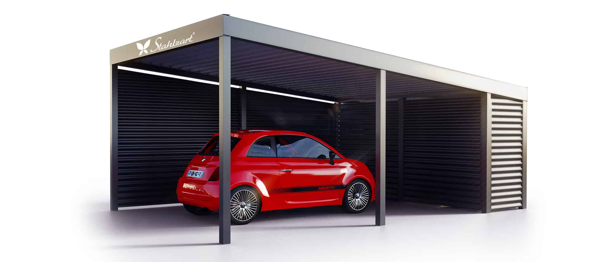 solar-carport-mit-pultdach-carports-solarcarport-pultdach-carportdach-design-strom-angebot-photovoltaikanlage-module-solardach-dachflaeche-metall-stahl-e-auto-geraeteraum-modern-stahlzart