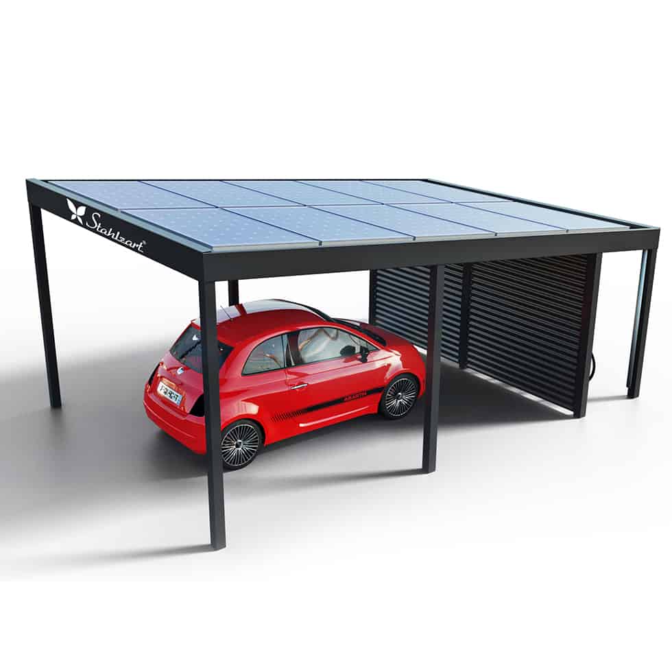 solar-carport-mit-pultdach-carports-solarcarport-pultdach-carportdach-design-strom-angebot-photovoltaikanlage-module-solardach-dachflaeche-metall-stahl-einzelcarport-mit-abstellraum-offen-stahlzart