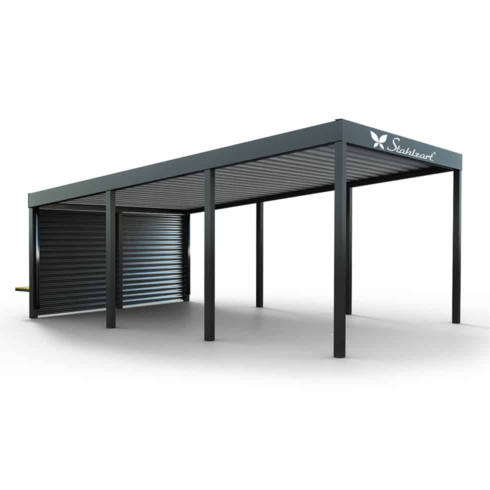 solar-carport-mit-pultdach-carports-solarcarport-pultdach-carportdach-design-strom-angebot-photovoltaikanlage-module-solardach-dachflaeche-metall-stahl-einzelcarport-mit-blech-verkleidung-stahlzart