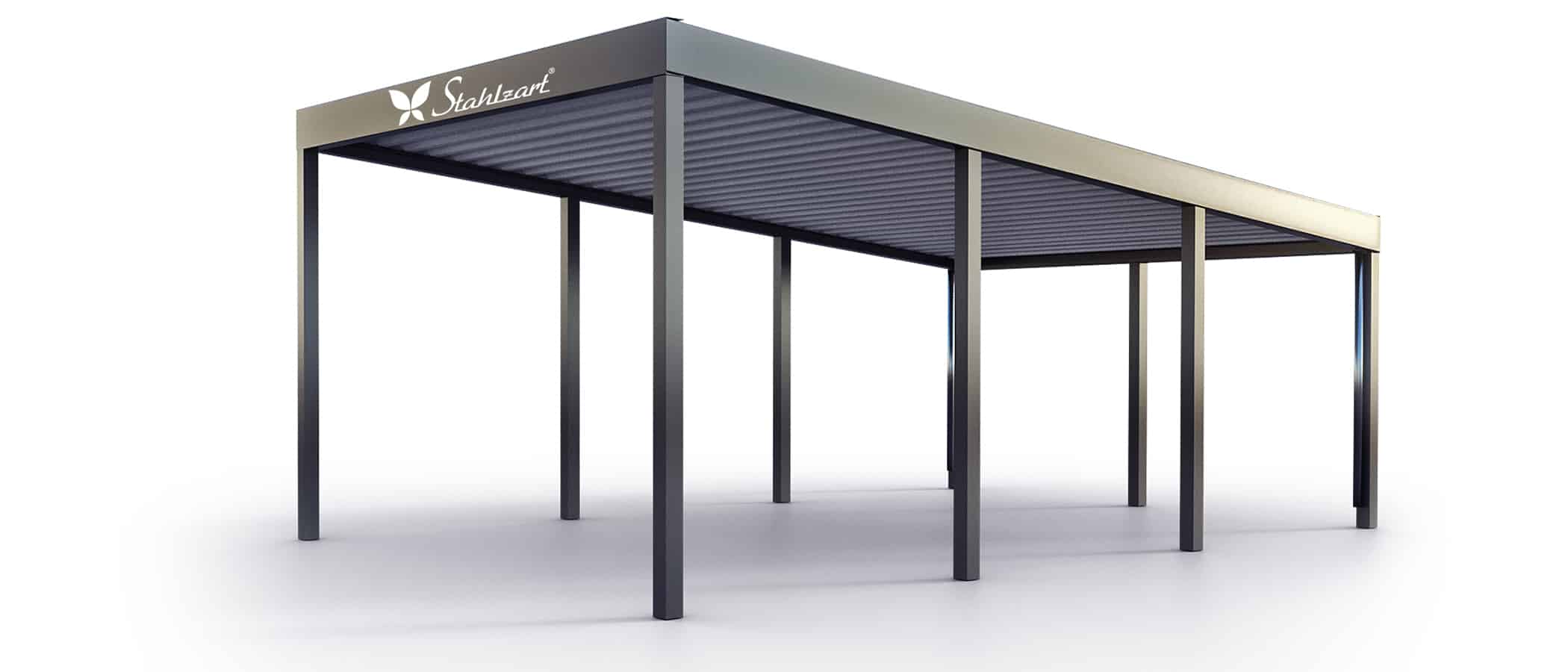 solar-carport-mit-pultdach-carports-solarcarport-pultdach-carportdach-design-strom-angebot-photovoltaikanlage-module-solardach-dachflaeche-metall-stahl-einzelcarport-offen-modern-stahlzart