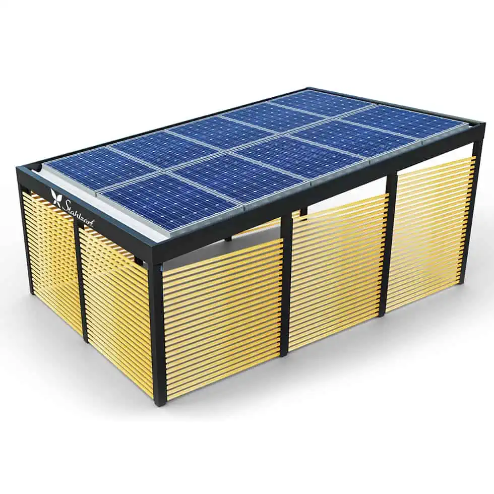 solar-carport-mit-pultdach-carports-solarcarport-pultdach-carportdach-design-strom-angebot-photovoltaikanlage-module-solardach-dachflaeche-metall-stahl-holz-laerche-seitenwand-geschlossen-stahlzart