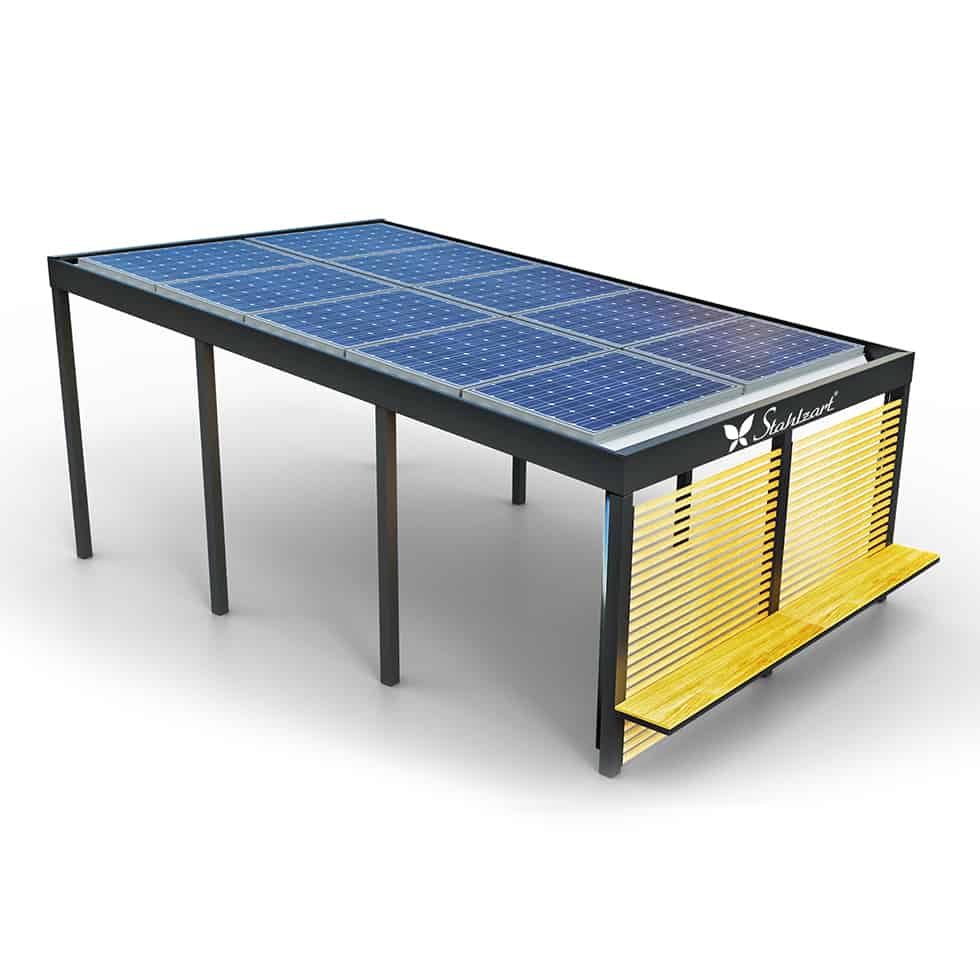 solar-carport-mit-pultdach-carports-solarcarport-pultdach-carportdach-design-strom-angebot-photovoltaikanlage-module-solardach-dachflaeche-metall-stahl-holz-laerche-seitenwand-mit-sitzbank-stahlzart