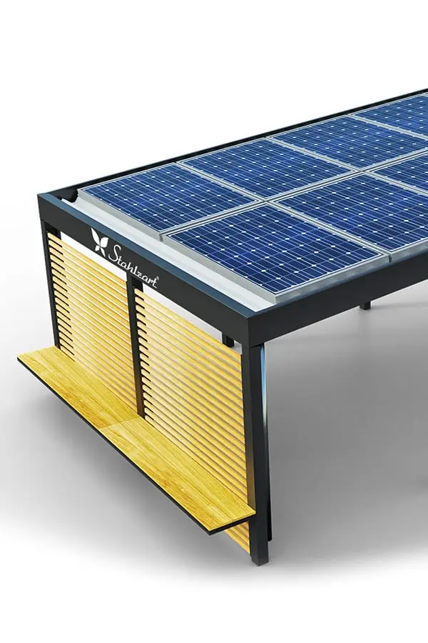 solar-carport-mit-pultdach-carports-solarcarport-pultdach-carportdach-design-strom-angebot-photovoltaikanlage-module-solardach-dachflaeche-metall-stahl-holz-seitenwand-mit-bank-stahlzart