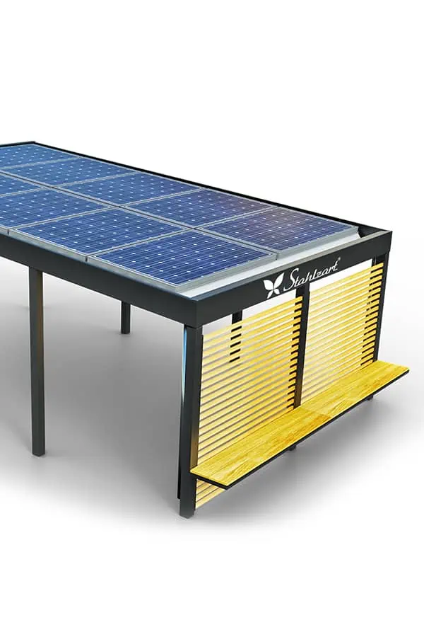 solar-carport-mit-pultdach-carports-solarcarport-pultdach-carportdach-design-strom-angebot-photovoltaikanlage-module-solardach-dachflaeche-metall-stahl-holz-seitenwand-mit-sitzbank-stahlzart