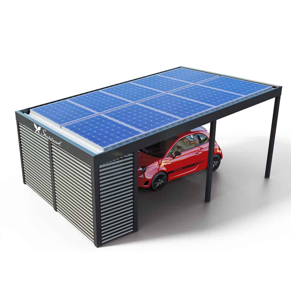 solar-carport-mit-pultdach-carports-solarcarport-pultdach-carportdach-design-strom-angebot-photovoltaikanlage-module-solardach-dachflaeche-metall-stahl-stahlcarport-geraeteraum-stahlzart