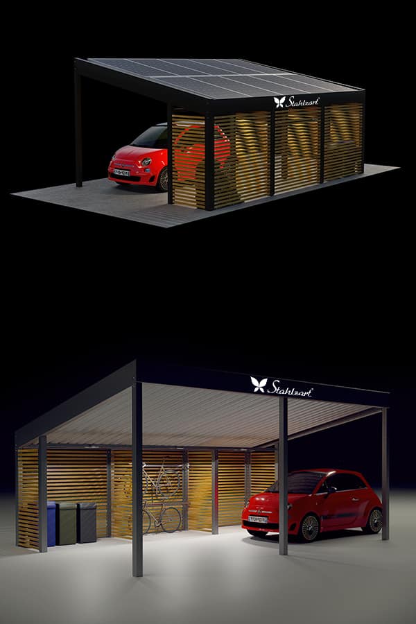 stahlzart-solar-carport-carports-e-fahrzeuge-solaranlage-strom-solarcarport-e-auto-kosten-30-jahre-carportdach-photovoltaik-mueltonnen-brennholzlager-fahrraeder-vorteile-fragen-holz-metall-stahl-