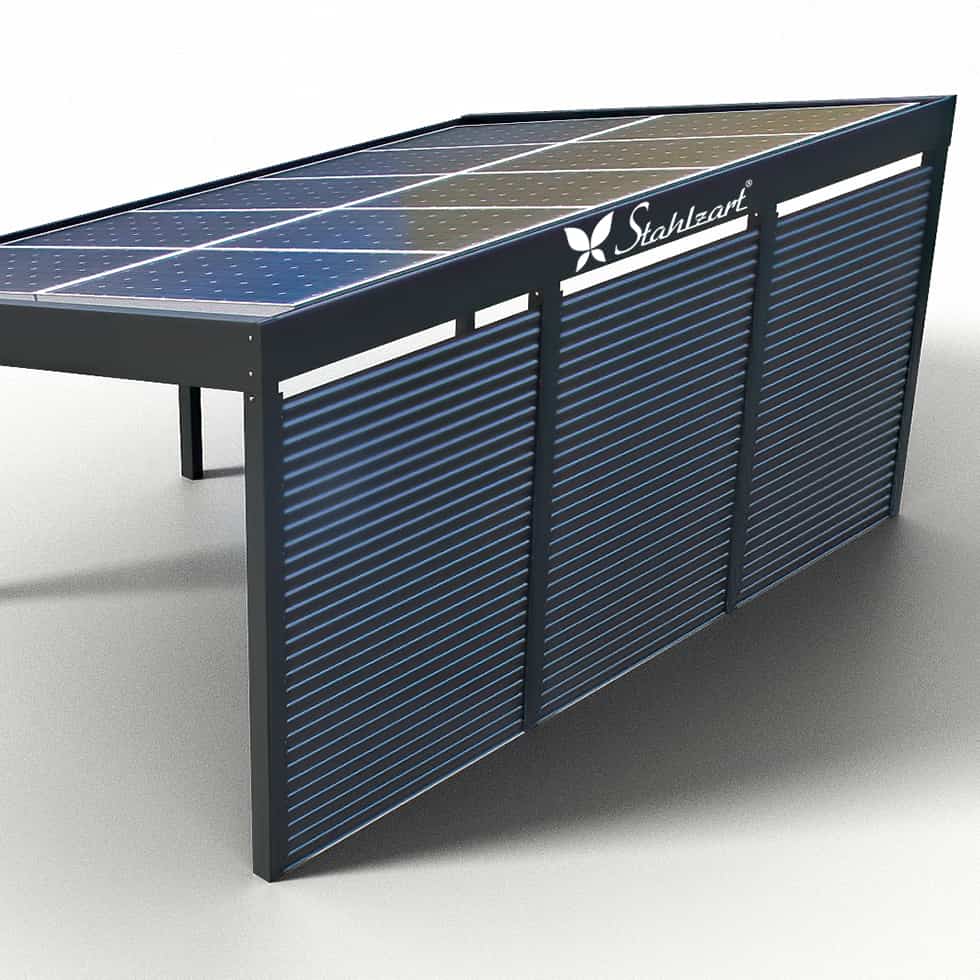 stahlzart-solar-carport-carports-e-fahrzeuge-solaranlage-strom-solarcarport-e-auto-kosten-30-jahre-carportdach-photovoltaik-schraegdach-blech-verkleidung-anthrazit-vorteile-fragen-metall-stahl-design