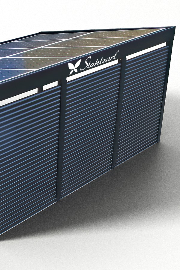 stahlzart-solar-carport-carports-e-fahrzeuge-solaranlage-strom-solarcarport-e-auto-kosten-30-jahre-carportdach-photovoltaik-schraegdach-blech-verkleidung-anthrazit-vorteile-fragen-metall-stahl-modern