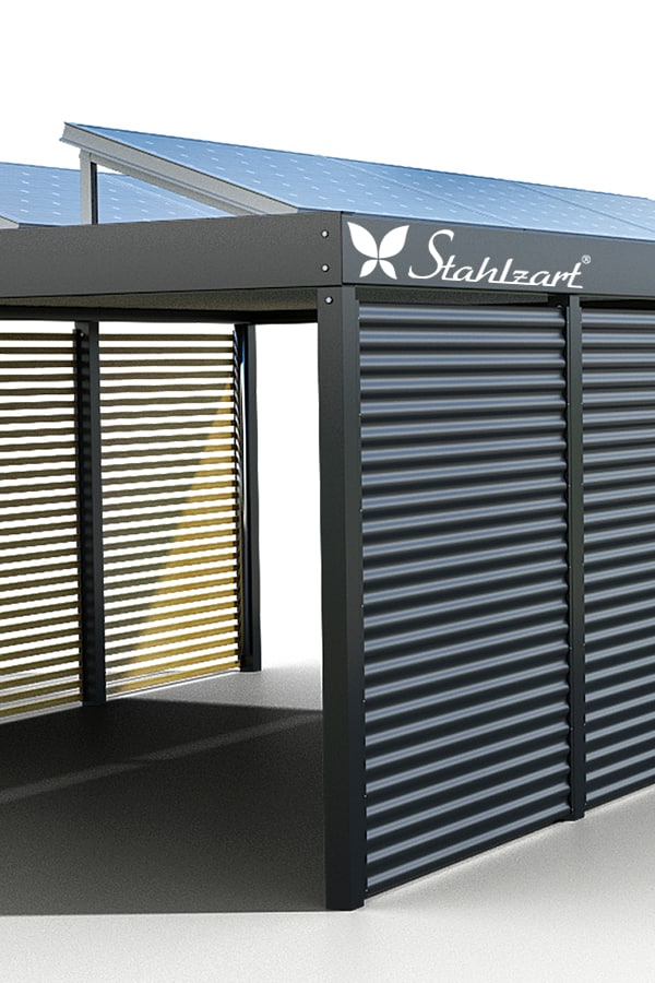 stahlzart-solar-carport-carports-e-fahrzeuge-solaranlage-strom-solarcarport-e-auto-kosten-30-jahre-flachdach-photovoltaik-solarmodule-vorteile-fragen-metall-stahl-holz-halb-offen-freistehend-modern