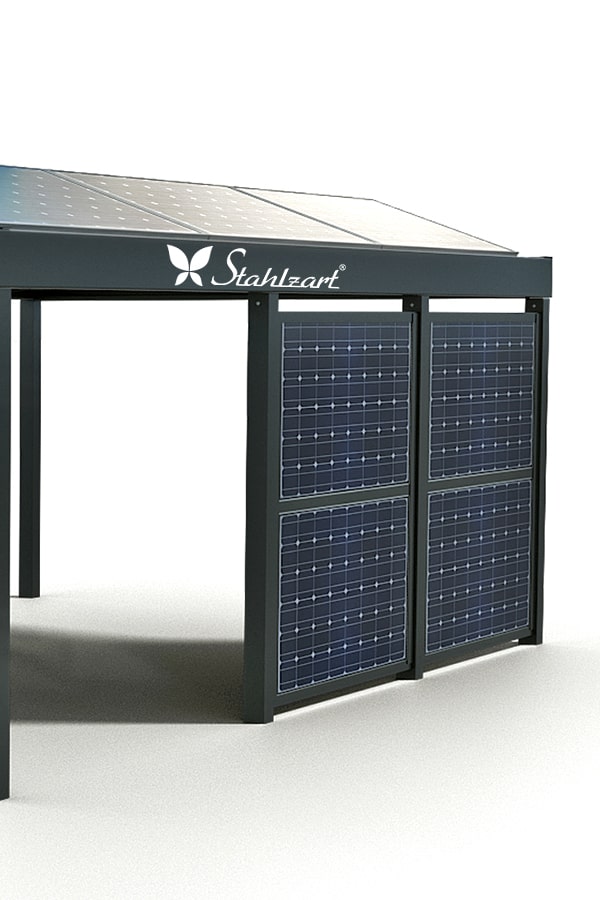 stahlzart-solar-carport-carports-e-fahrzeuge-solaranlage-strom-solarcarport-e-auto-kosten-30-jahre-flachdach-photovoltaik-solarmodule-vorteile-fragen-metall-stahl-offen-freistehend-mit-pv-wand-modern