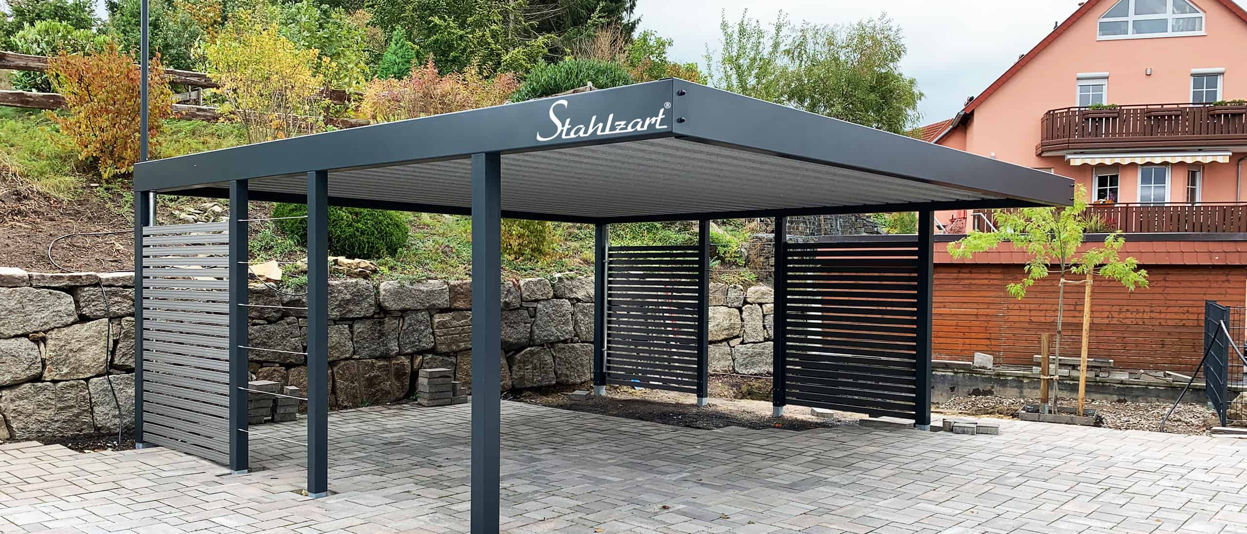 carport-metall-stahl-wpc-doppelcarport-dach-anthrazit-modern-seitenwand-flachdach-metallcarport-stahlcarport-freistehend-carports-nach-mass-stahlzart