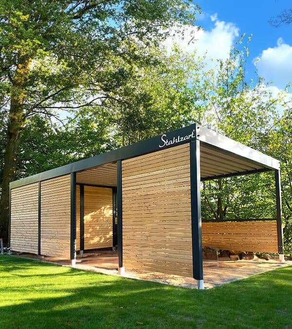 Carport Metall mit Schuppen – Sachsen