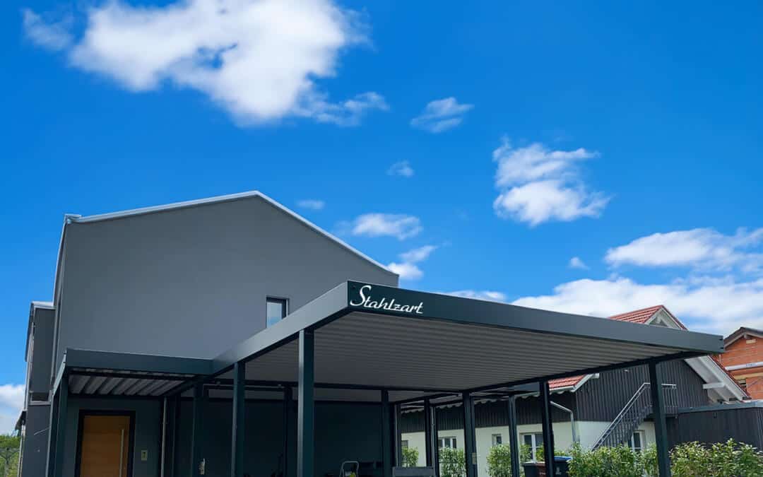 Doppelcarport mit Vordach – Erlangen