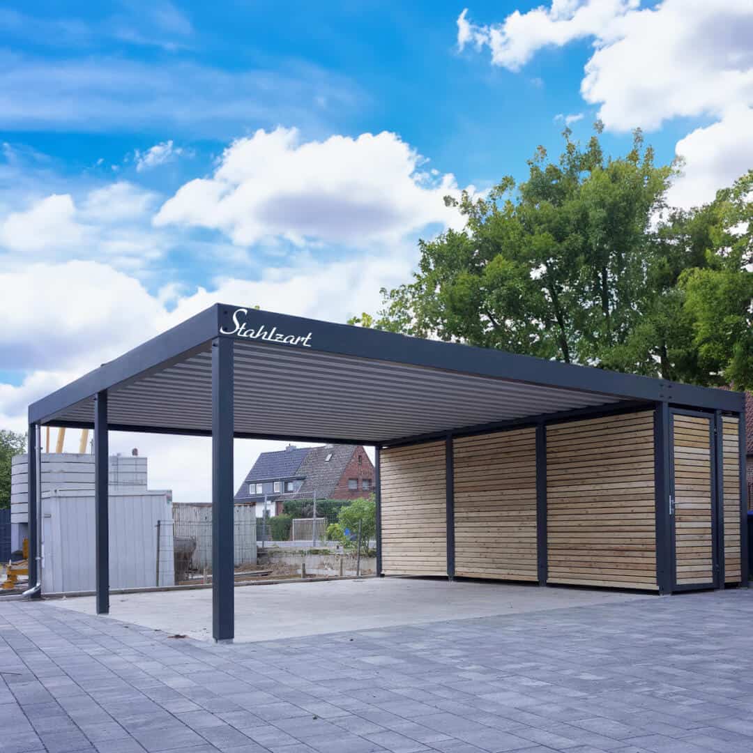 Doppelcarport Mit Gerateraum