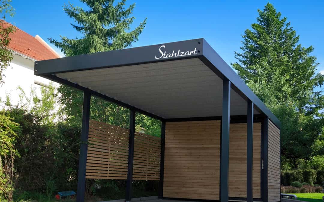 Einzelcarport mit Geräteraum – Leipzig
