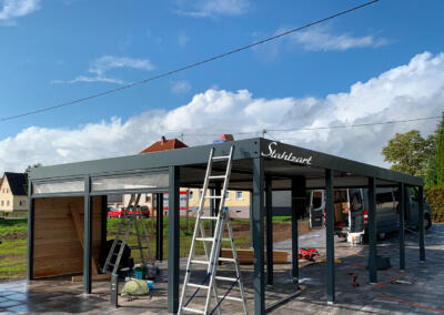 Doppelcarport mit Stauraum – Döbeln