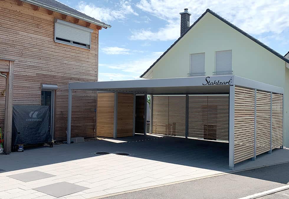 Doppelcarport mit Abstellraum – Sachsen