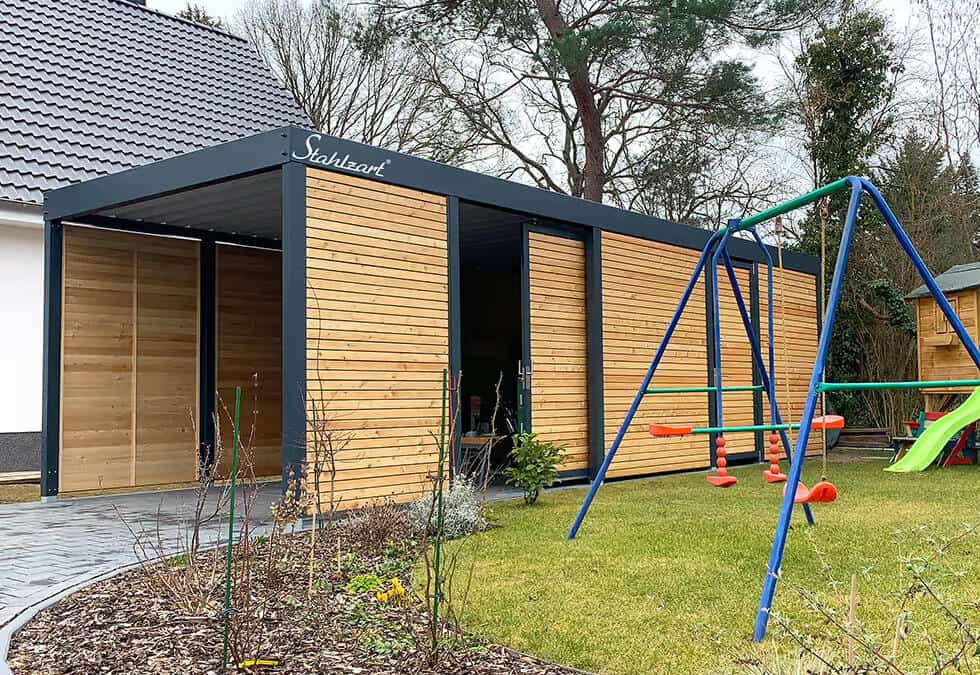 Einzelcarport mit Abstellraum – Hamburg