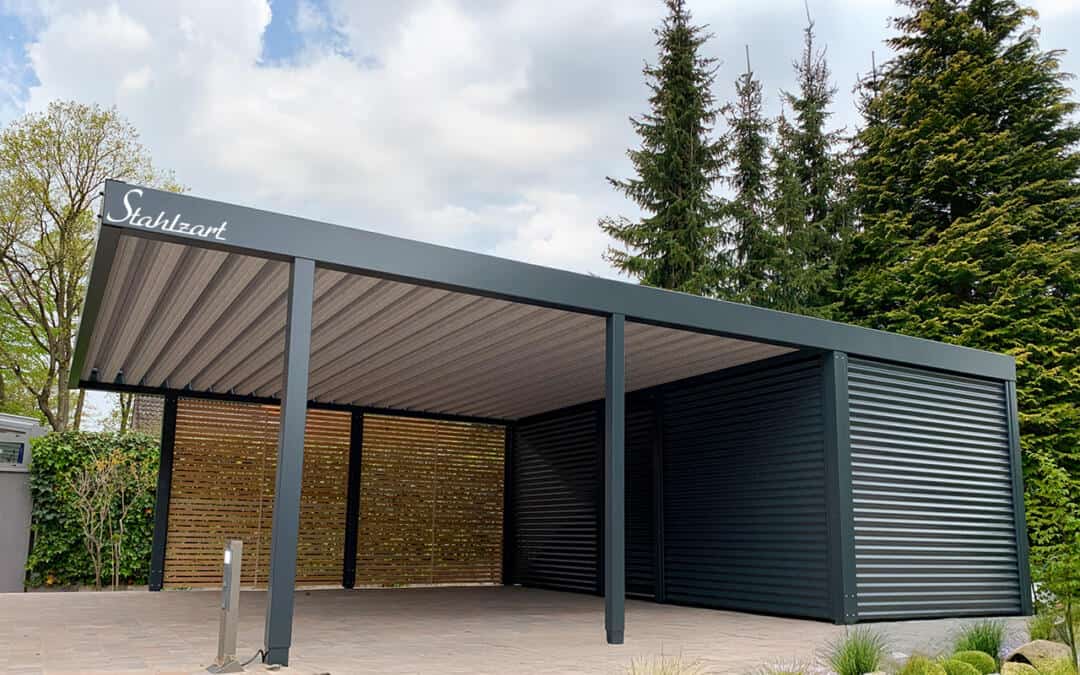 Doppelcarport mit Geräteraum – Reinickendorf