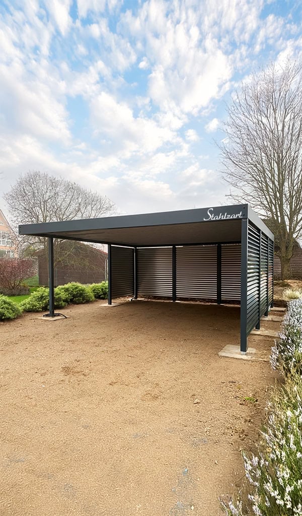 doppelcarport-riesa-carport-stahlcarport-metallcarport-stahl-metall-anthrazit-modern-design-flachdach-mit-blechwelle-seitenwand-fuer-2-autos-online-konfigurator-stahlzart doppelcarport-riesa-carport-stahlcarport-metallcarport-stahl-metall-anthrazit-modern-design-flachdach-mit-blechwelle-seitenwand-fuer-2-autos-online-konfigurator-stahlzart
