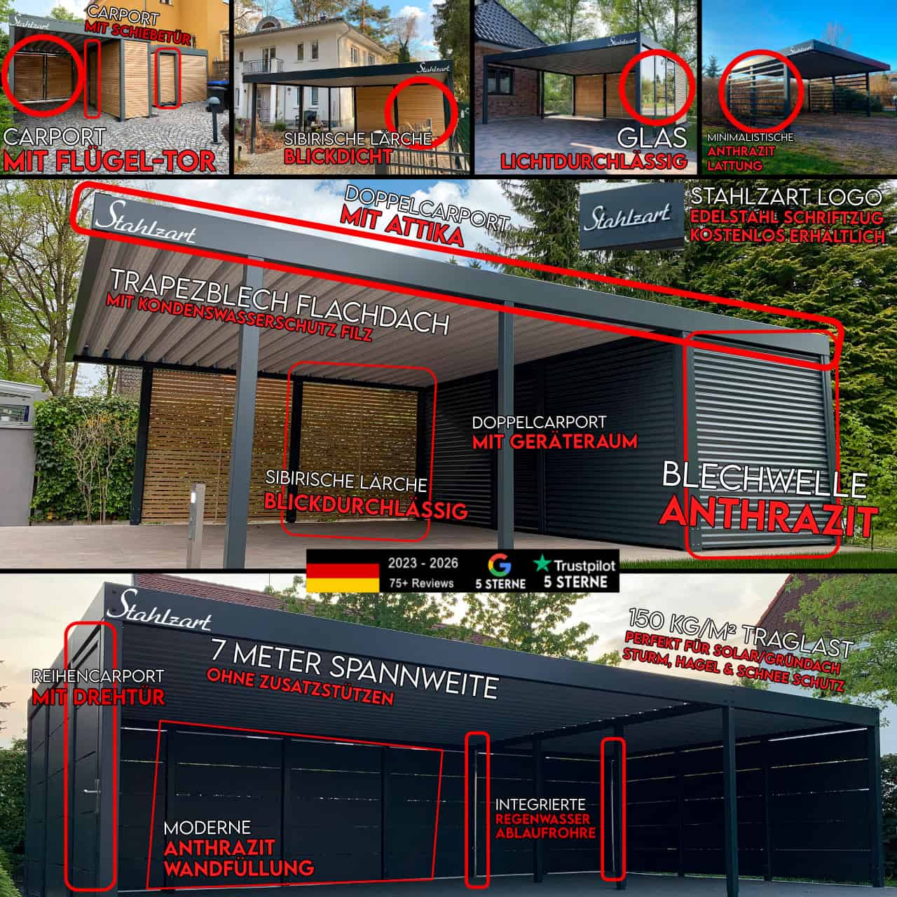 carport-metall-stahl-holz-mit-schuppen-abstellraum-metallcarport-stahlcarport-einzelcarport-anthrazit-modern-sachsen-mit-details-beschriftung-erklaerung
